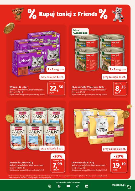 MAXI ZOO - gazetka promocyjna Gazetka  do środy 12.08 - strona 13