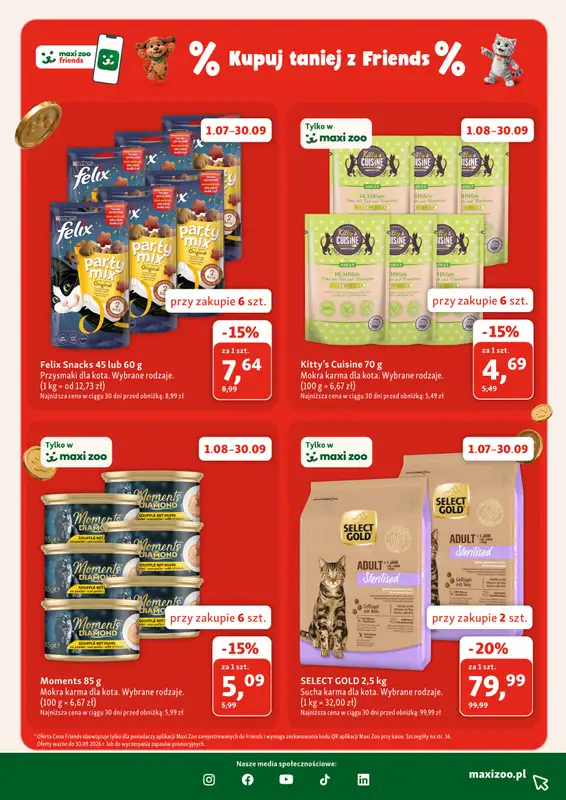 MAXI ZOO - gazetka promocyjna Gazetka  do środy 12.08 - strona 15