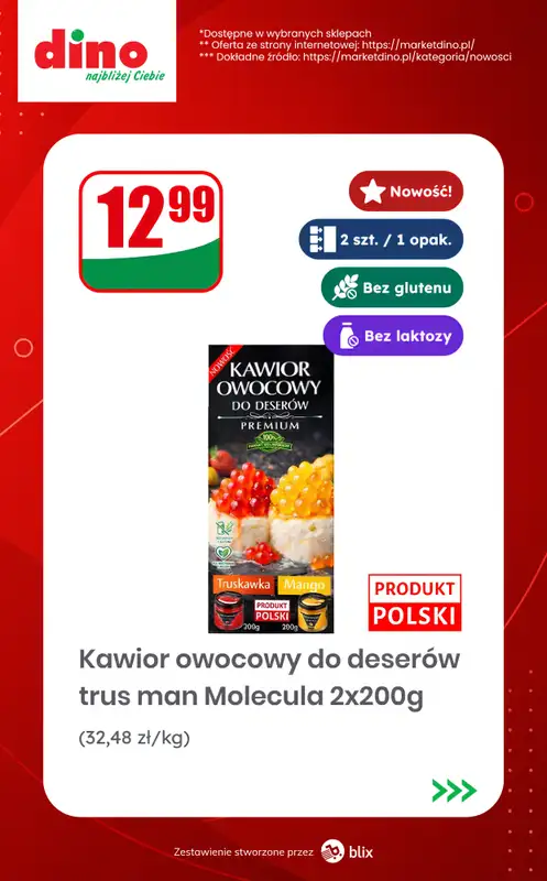 Dino - gazetka promocyjna Nowości w Dino! od środy 05.08  - strona 10