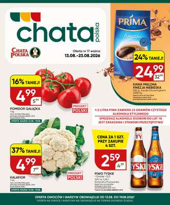 Chata Polska - gazetka promocyjna Gazetka 13-23.08  do niedzieli 23.08