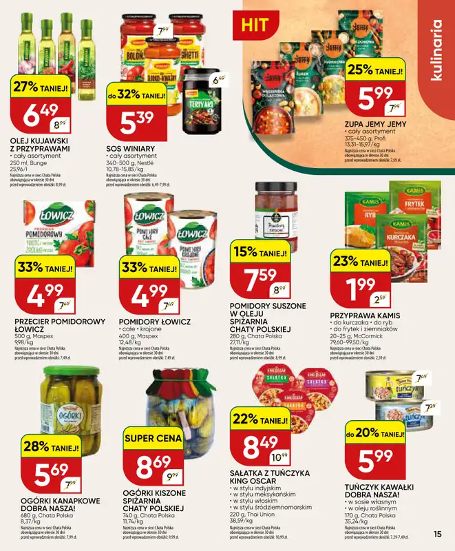 Chata Polska - gazetka promocyjna Gazetka 13-23.08  do niedzieli 23.08 - strona 15