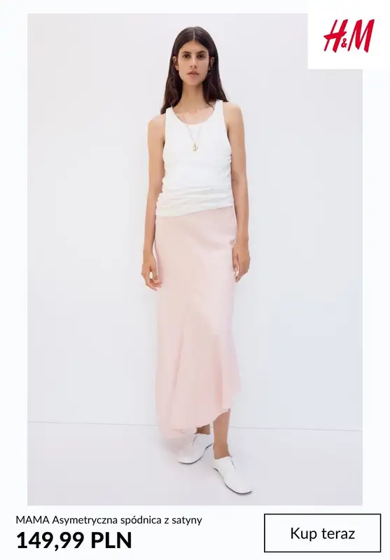 H&M - gazetka promocyjna Spódnice SATYNOWE od czwartku 06.08  - strona 7