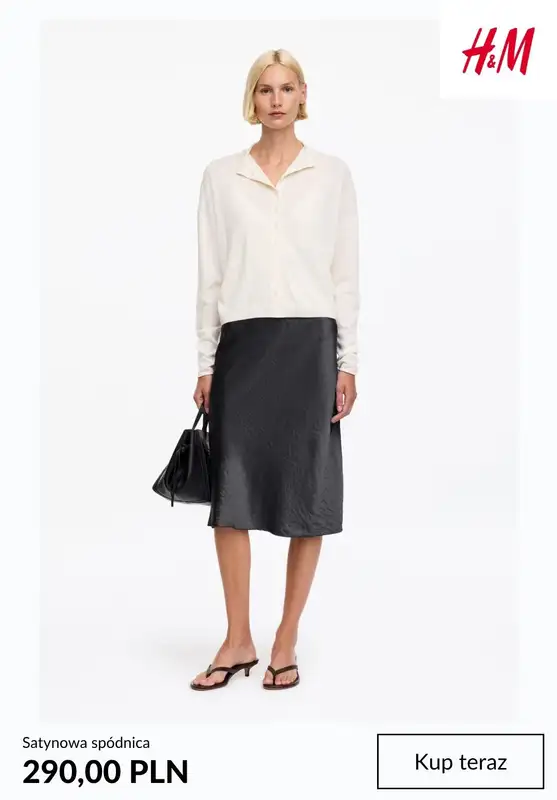 H&M - gazetka promocyjna Spódnice SATYNOWE od czwartku 06.08  - strona 8