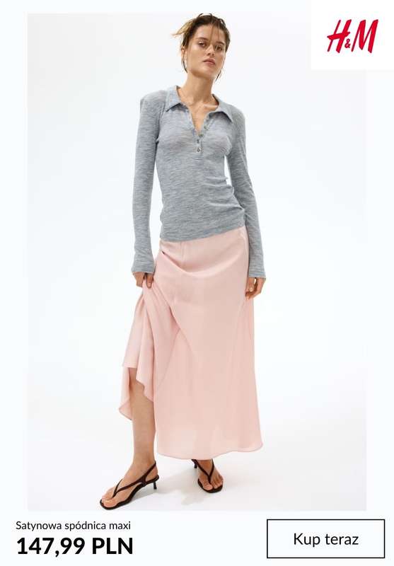 H&M - gazetka promocyjna Spódnice SATYNOWE od czwartku 06.08  - strona 10