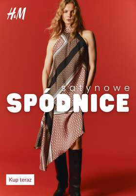 H&M - gazetka promocyjna Spódnice SATYNOWE od czwartku 06.08 