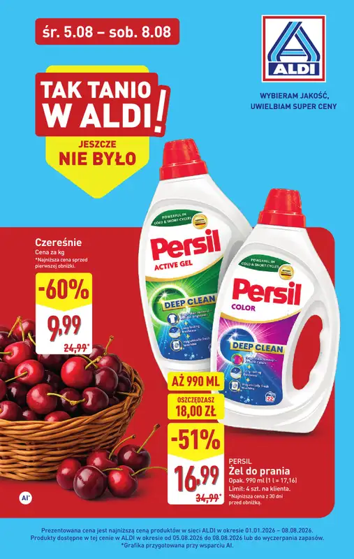 Aldi - gazetka promocyjna Wybrane produkty w super cenach Aldi!  