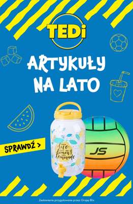 Tedi - gazetka promocyjna Artykuły na lato : zabawki, baseny, grill od środy 05.08 