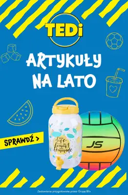 Tedi - gazetka promocyjna Artykuły na lato : zabawki, baseny, grill od środy 05.08 