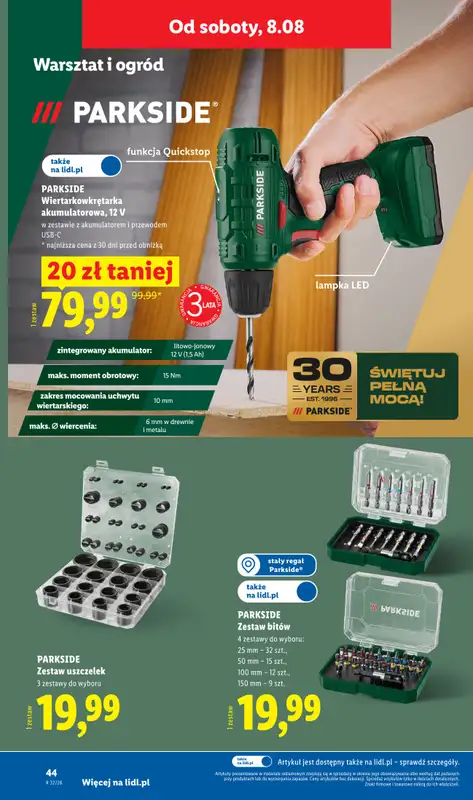 Lidl - gazetka promocyjna Katalog od poniedziałku 03.08 do soboty 08.08 - strona 52