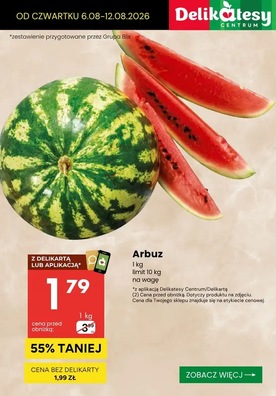 Delikatesy Centrum - gazetka promocyjna Najlepsze PROMOCJE do -55% od czwartku 06.08 do środy 12.08 - strona 2