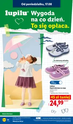 Lidl - gazetka promocyjna Kompletna wyprawka w megacenach od wtorku 14.07 do poniedziałku 31.08 - strona 64