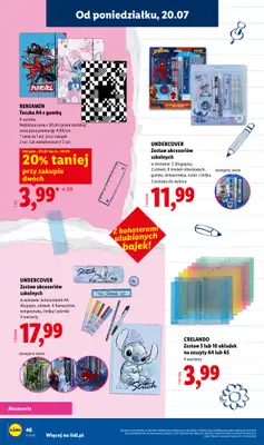Lidl - gazetka promocyjna Kompletna wyprawka w megacenach od wtorku 14.07 do poniedziałku 31.08 - strona 46