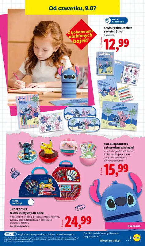 Lidl - gazetka promocyjna Kompletna wyprawka w megacenach od wtorku 14.07 do poniedziałku 31.08 - strona 3