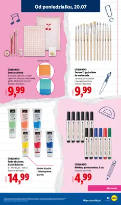 Lidl - gazetka promocyjna Kompletna wyprawka w megacenach od wtorku 14.07 do poniedziałku 31.08 - strona 45