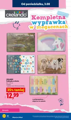 Lidl - gazetka promocyjna Kompletna wyprawka w megacenach od wtorku 14.07 do poniedziałku 31.08 - strona 62