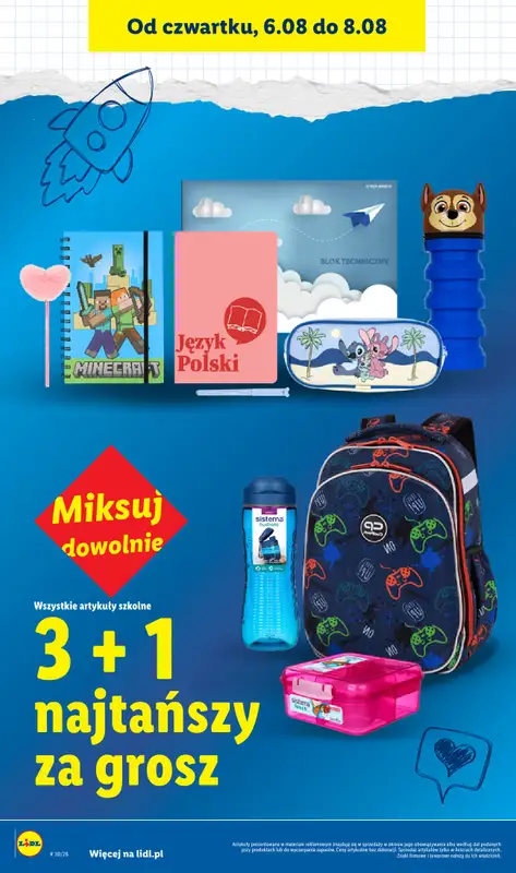 Lidl - gazetka promocyjna Kompletna wyprawka w megacenach od wtorku 14.07 do poniedziałku 31.08 - strona 70