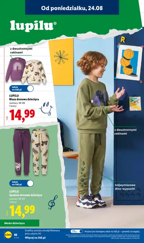 Lidl - gazetka promocyjna Kompletna wyprawka w megacenach od wtorku 14.07 do poniedziałku 31.08 - strona 66