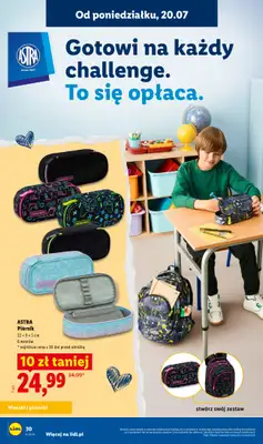 Lidl - gazetka promocyjna Kompletna wyprawka w megacenach od wtorku 14.07 do poniedziałku 31.08 - strona 30