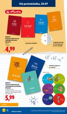Lidl - gazetka promocyjna Kompletna wyprawka w megacenach od wtorku 14.07 do poniedziałku 31.08 - strona 40