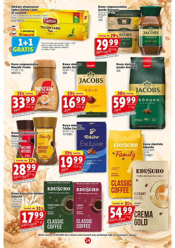 Prim Market - gazetka promocyjna Gazetka od czwartku 06.08 do środy 12.08 - strona 14