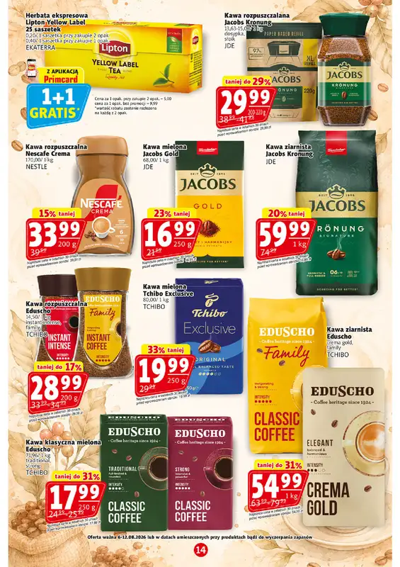 Prim Market - gazetka promocyjna Gazetka od czwartku 06.08 do środy 12.08 - strona 14