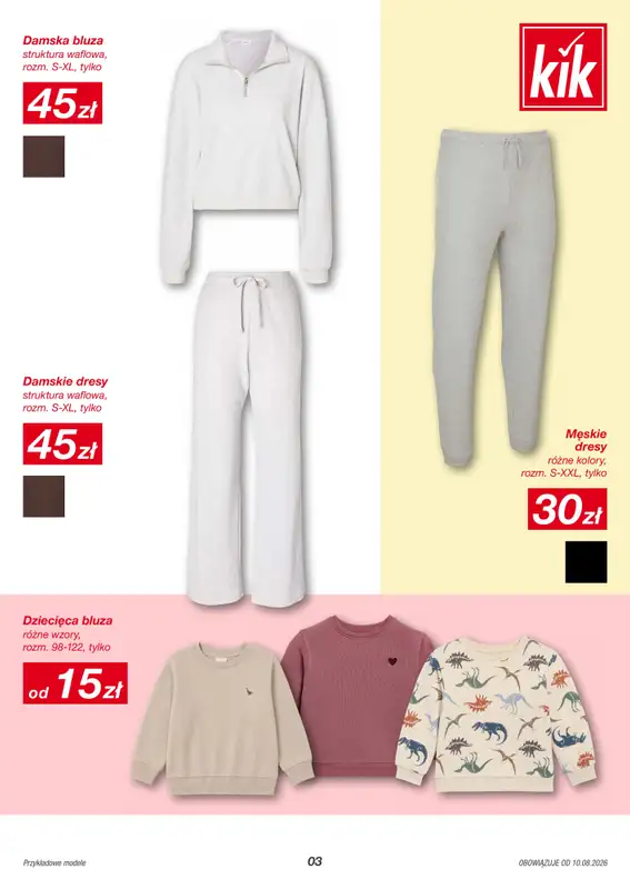 KiK - gazetka promocyjna Więcej radości w szkole z KiK! od poniedziałku 10.08 do niedzieli 16.08 - strona 3