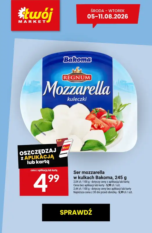 Twój Market - gazetka promocyjna Najlepsze promocje! od czwartku 06.08 do wtorku 11.08 - strona 9