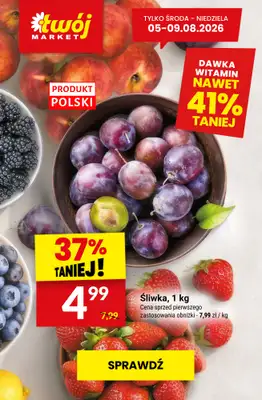 Twój Market - gazetka promocyjna Najlepsze promocje! od czwartku 06.08 do wtorku 11.08 - strona 5