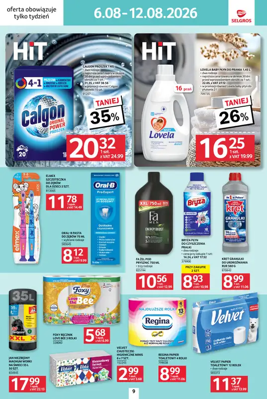 Selgros - gazetka promocyjna Jeszcze więcej super promocji! od czwartku 06.08 do środy 12.08 - strona 9