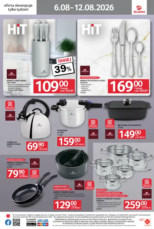 Selgros - gazetka promocyjna Jeszcze więcej super promocji! od czwartku 06.08 do środy 12.08 - strona 10