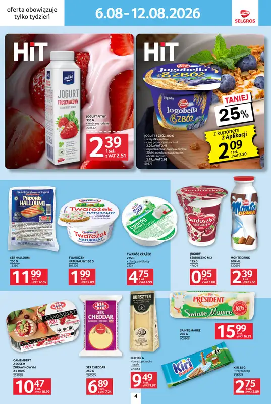 Selgros - gazetka promocyjna Jeszcze więcej super promocji! od czwartku 06.08 do środy 12.08 - strona 4