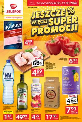 Selgros - gazetka promocyjna Jeszcze więcej super promocji! od czwartku 06.08 do środy 12.08