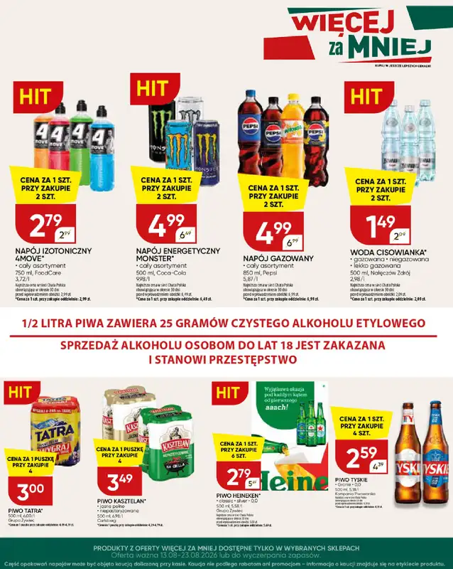 Chata Polska - gazetka promocyjna Więcej za mniej! 13-23.08  do niedzieli 23.08 - strona 3