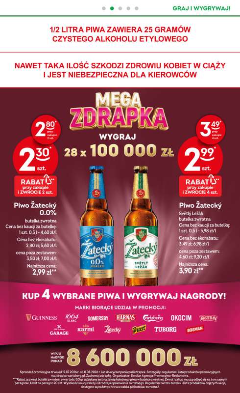 Żabka - gazetka promocyjna Gazetka od środy 29.07 do wtorku 11.08 - strona 15