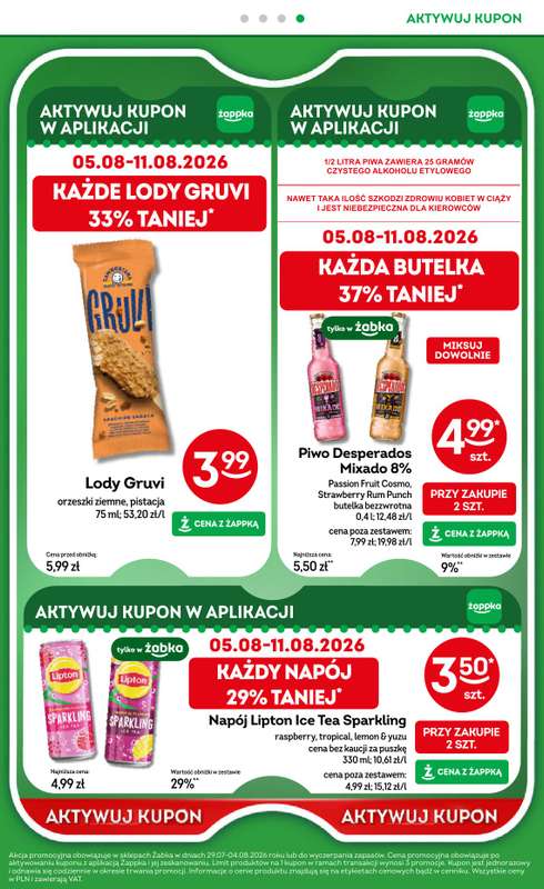 Żabka - gazetka promocyjna Gazetka od środy 29.07 do wtorku 11.08 - strona 39