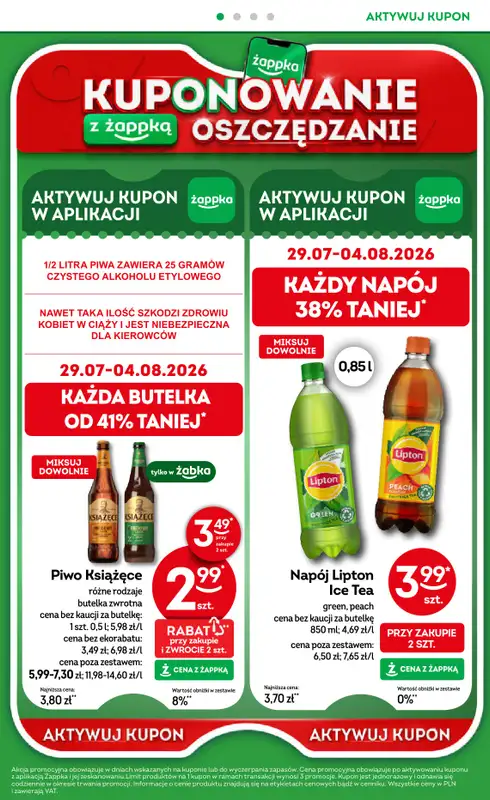Żabka - gazetka promocyjna Gazetka od środy 29.07 do wtorku 11.08 - strona 36