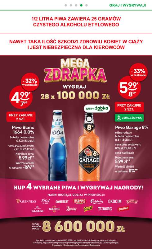 Żabka - gazetka promocyjna Gazetka od środy 29.07 do wtorku 11.08 - strona 17