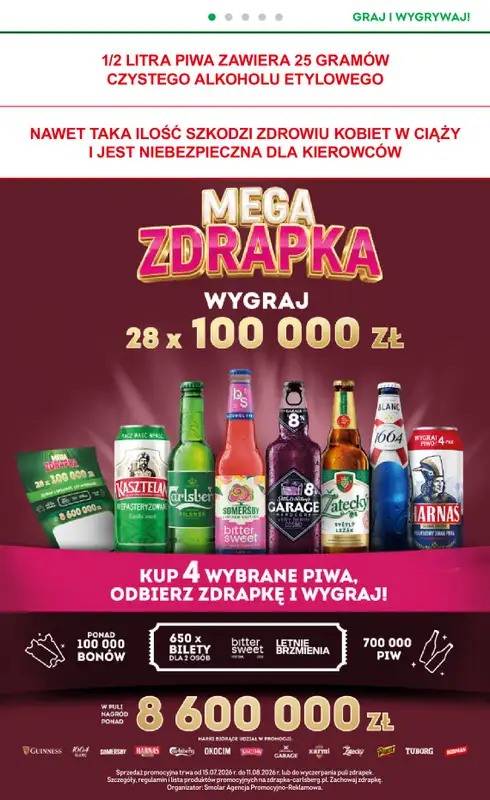 Żabka - gazetka promocyjna Gazetka od środy 29.07 do wtorku 11.08 - strona 14