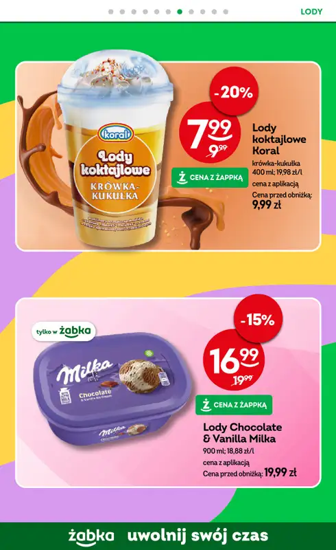 Żabka - gazetka promocyjna Gazetka od środy 29.07 do wtorku 11.08 - strona 54