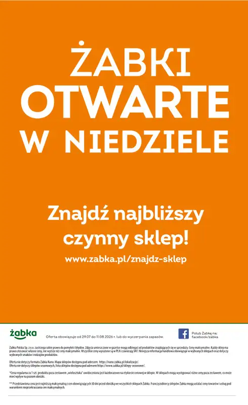 Żabka - gazetka promocyjna Gazetka Spożywcza od środy 29.07 do wtorku 11.08 - strona 18