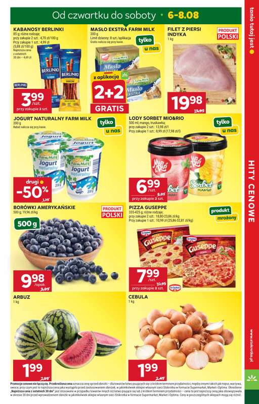 Stokrotka - gazetka promocyjna Gazetka Supermarket od czwartku 06.08 do środy 12.08 - strona 3