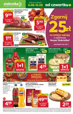Stokrotka - gazetka promocyjna Gazetka Supermarket od czwartku 06.08 do środy 12.08