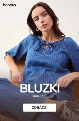 bonprix - gazetka promocyjna Bluzki damskie od środy 05.08 