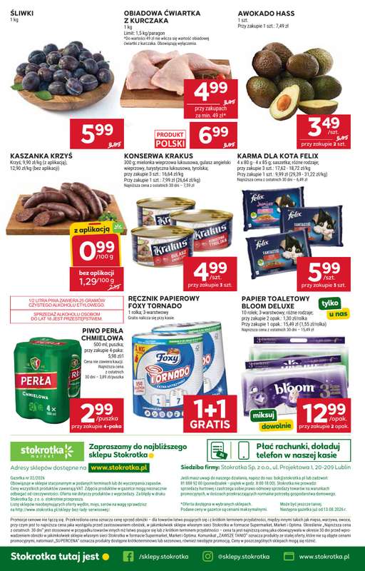 Stokrotka - gazetka promocyjna Gazetka Market od czwartku 06.08 do środy 12.08 - strona 35