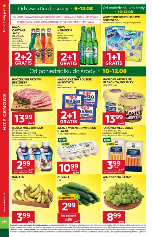 Stokrotka - gazetka promocyjna Gazetka Market od czwartku 06.08 do środy 12.08 - strona 4