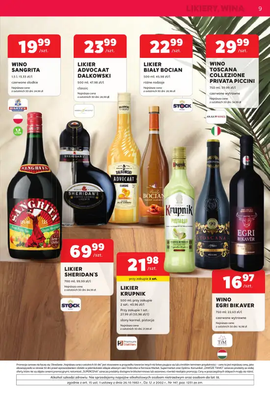 Stokrotka - gazetka promocyjna W dobrym smaku od środy 05.08 do środy 02.09 - strona 9