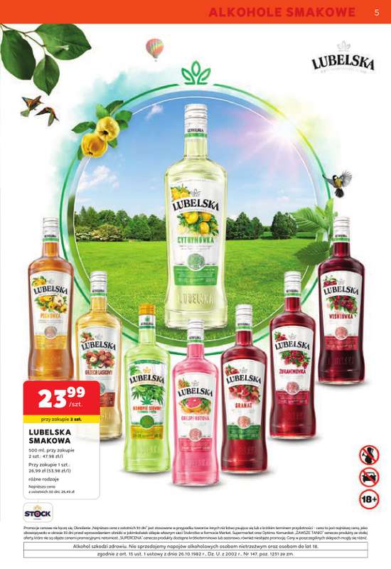 Stokrotka - gazetka promocyjna W dobrym smaku od środy 05.08 do środy 02.09 - strona 5