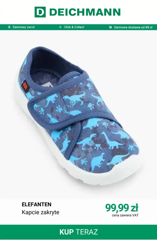 Deichmann - gazetka promocyjna Kapcie dziecięce od środy 05.08  - strona 4