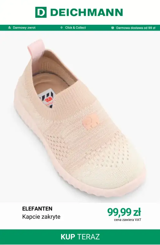 Deichmann - gazetka promocyjna Kapcie dziecięce od środy 05.08  - strona 9