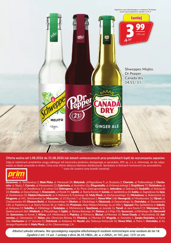 Prim Market - gazetka promocyjna Gazetka alkoholowa  do poniedziałku 31.08 - strona 12
